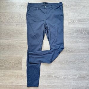 Prana Dark Gray Straight Leg Knit Pants, Size 14